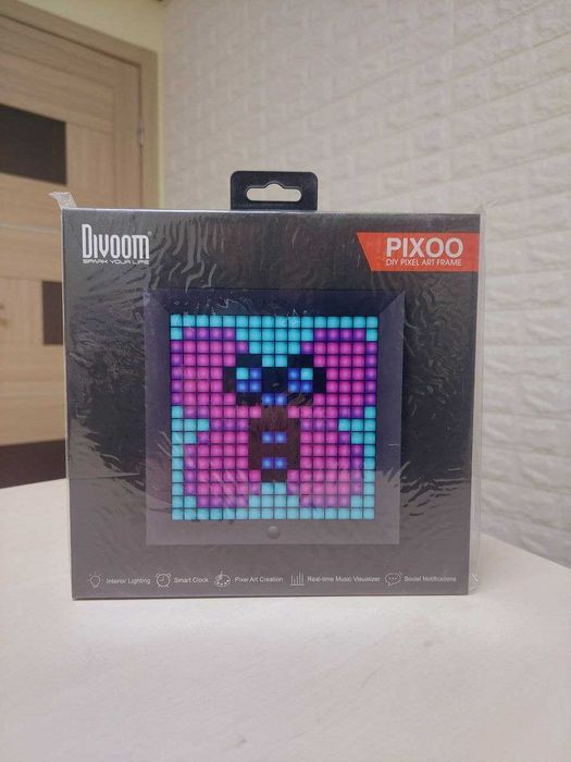 Піксельний дисплей DIVOOM Pixoo-diy pixel art frame (анімація): 1