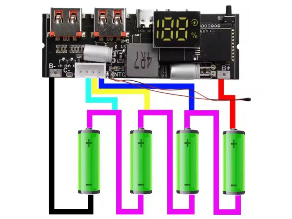 Плата повербанка 100w 3-4-5s