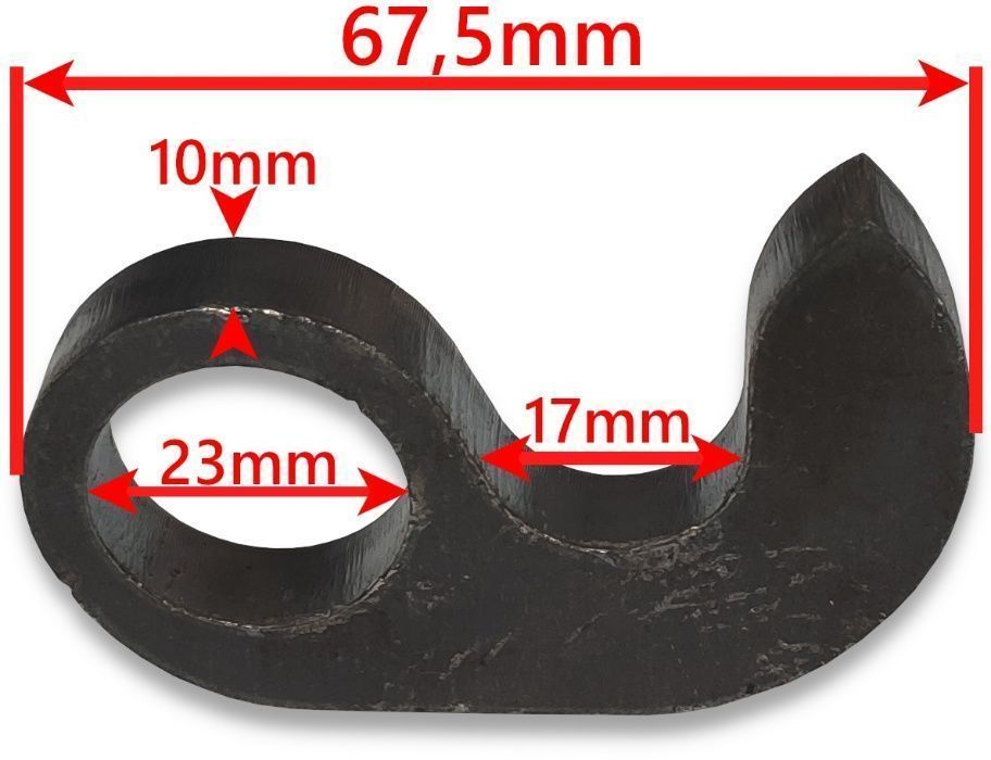 Zawias dolny dolne otwieranie burty fi 22 - PROSTY [8075]