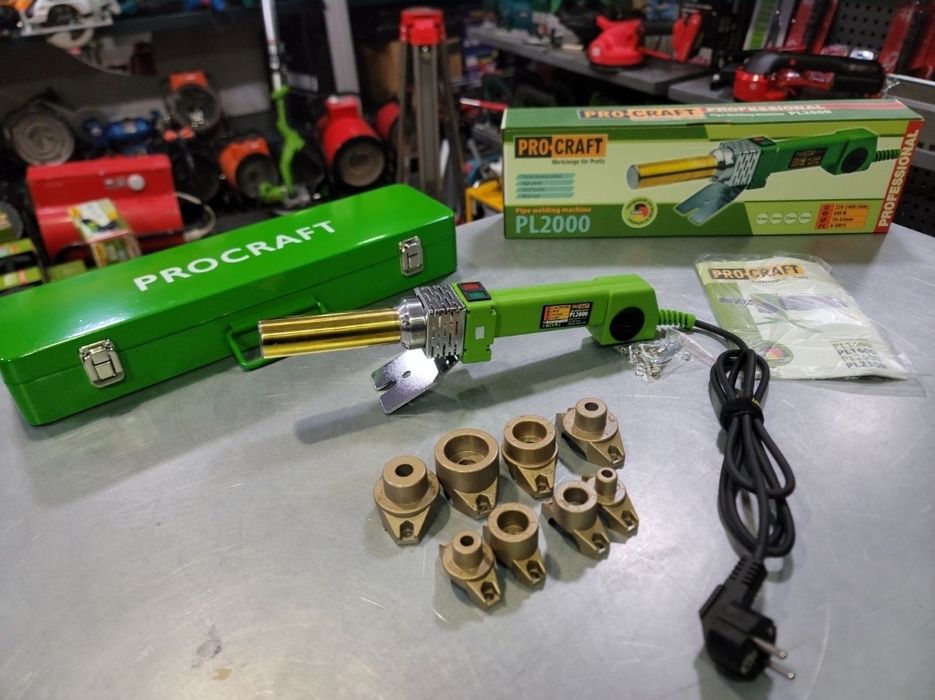 Круглый Паяльник для труб ProCraft PL2000 16-32 +Насадки Гарантия 36м