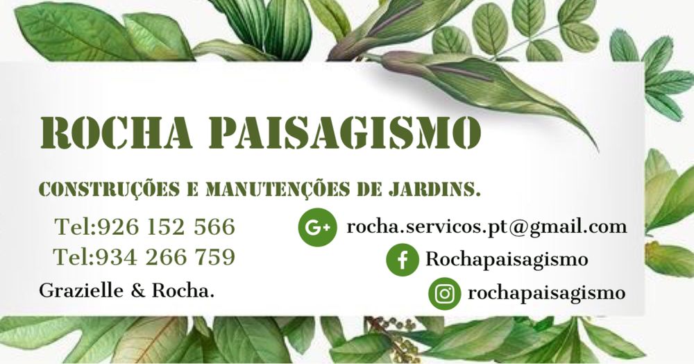 Rocha paisagismo e construções.