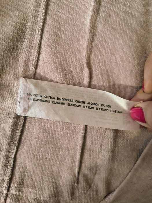 Bawełniana marynarka pudrowy róż r. L