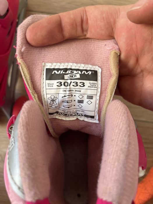 Rolki Nijdam sk8 junior rozowe 30-33