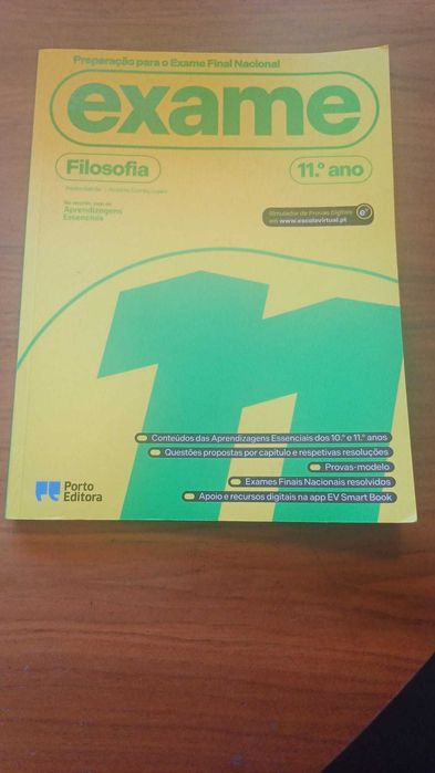 Livro de preparação para o exame final nacional de filosofia (11º ano) , 13 euros (Preço original: 29,90 eur)