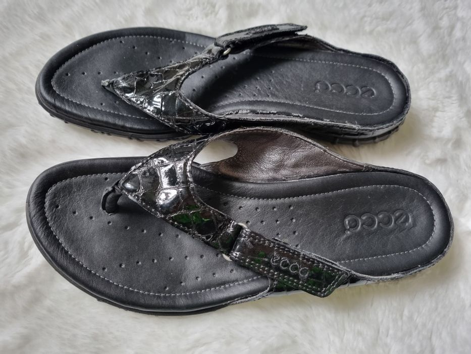 Ecco- japonki skórzane. Rozmiar 36