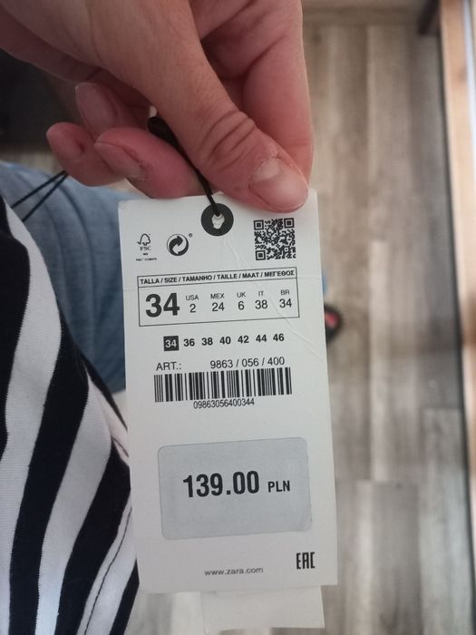 Spodnie ZARA roz 34