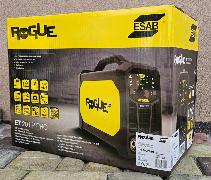 Зварювальний інвертор ESAB Rogue ET 201i PRO