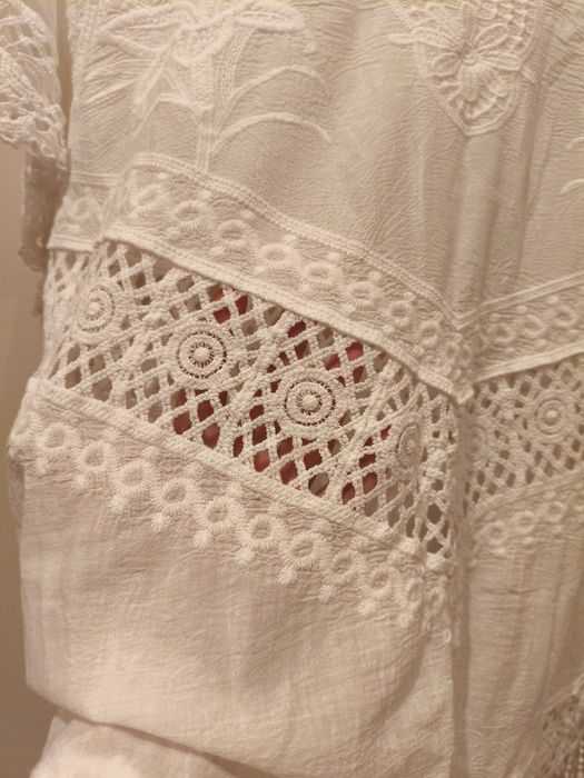 Nowa biała ażurowa bluzka roz. L-2XL