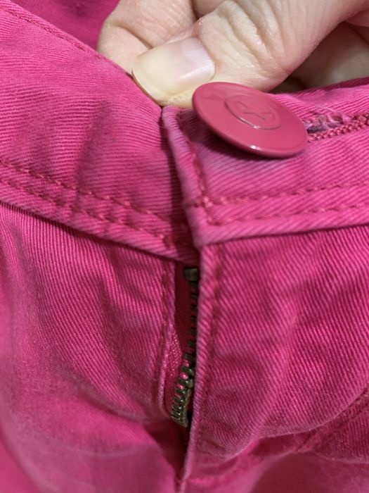 Różowe spodnie H&M slim fit 40 długie proste
