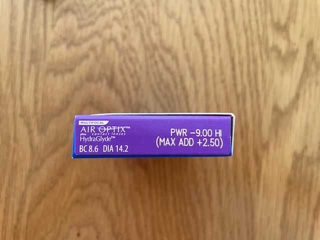 Soczewki AIR Optix Multifocal Hydra Glyde Alcon -9,0 /ADD +2,5 (szt.6)