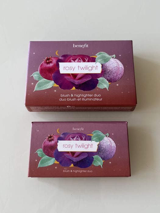 Mini paleta Benefit Rosy Twilight - Pompon i Sugarplum sparkle