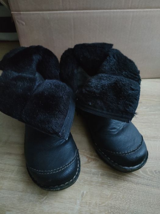 Ciepłe kozaki z futerkiem, ocieplane Rieker 38