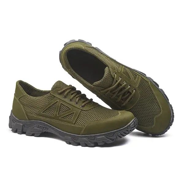 Тактичні кросівки шкіряні сітка, літо