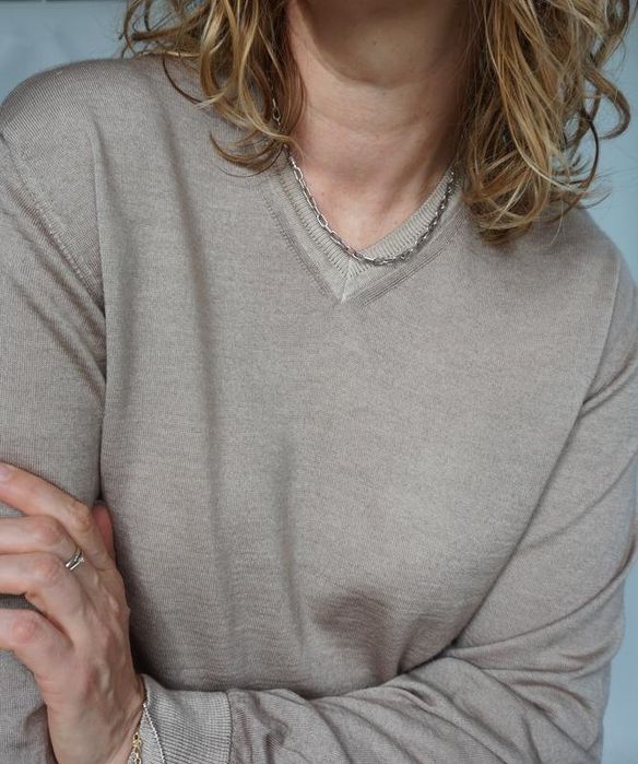 Светр меринос вовна woolmark лонг Італія