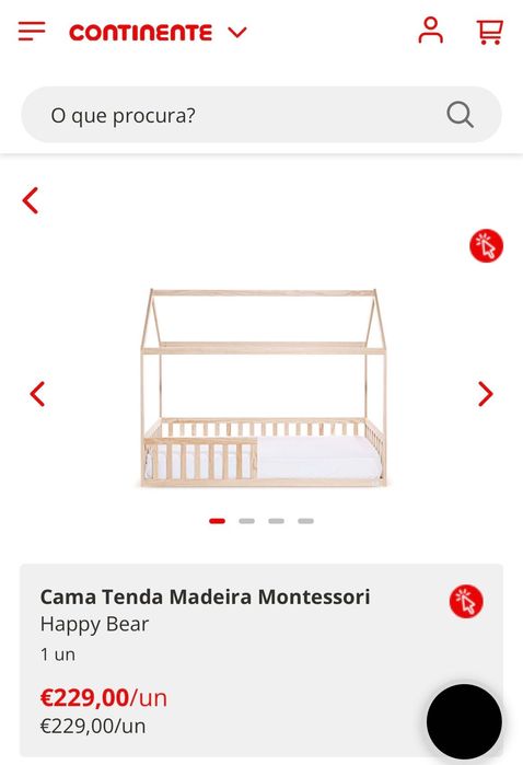 Cama Tenda/Casa Madeira Montessori