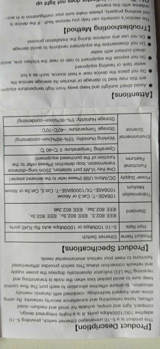 Switch 5 Portas 100/1000 Mbps DC/Micro USB
