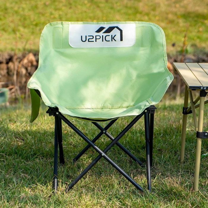 Krzesło kempingowe, turystyczne, wędkarskie U2PICK zielone do 150 kg