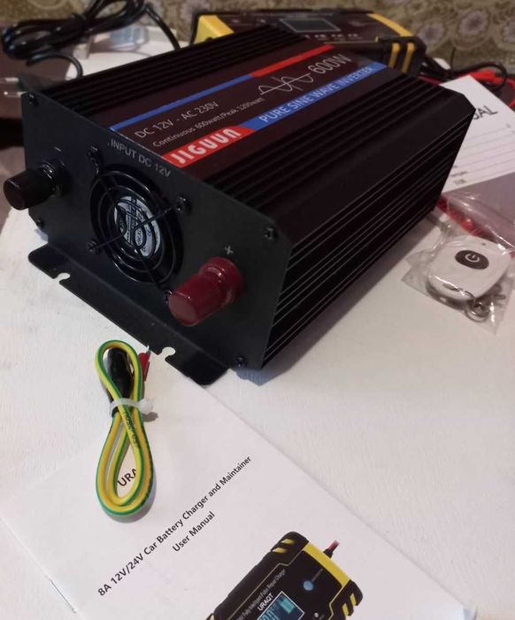 Продам комплект акум Ective 12v dc-75s gel 900wh Інвертор220В+зарядка