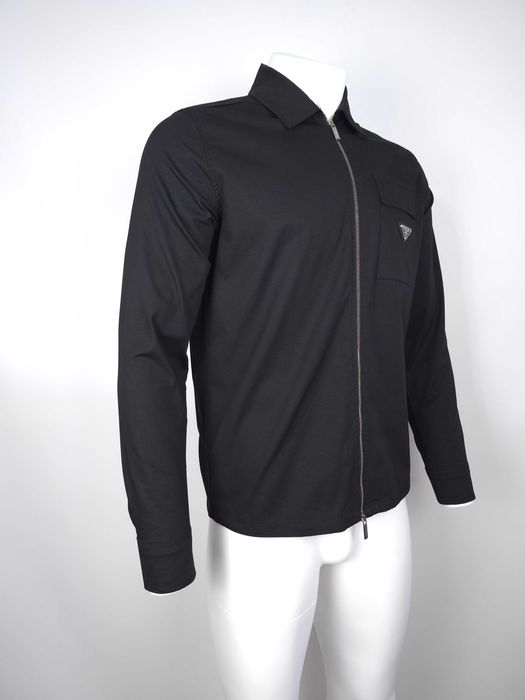 Prada koszula czarna na zamek