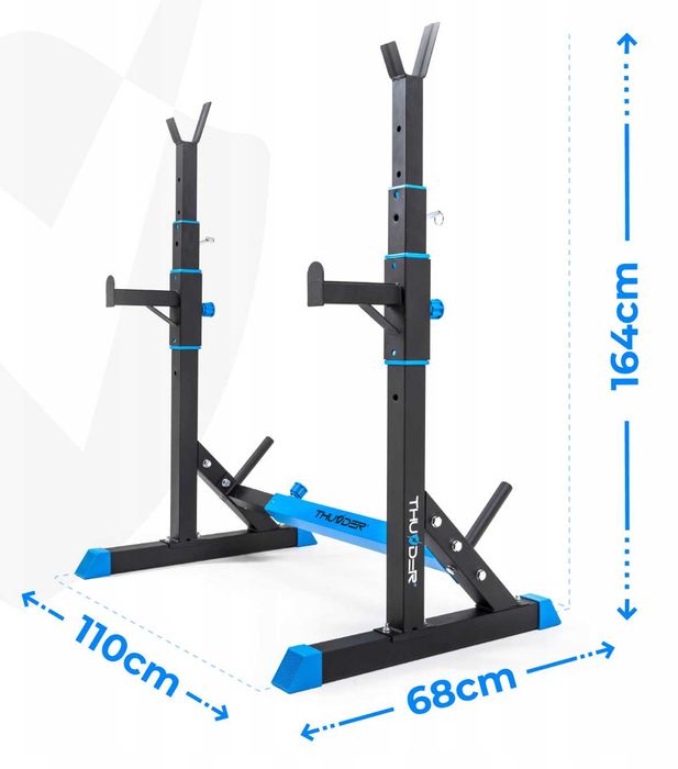 Stabilne i Mocne Stojaki Regulowane Łączone z asekuracją do 200kg