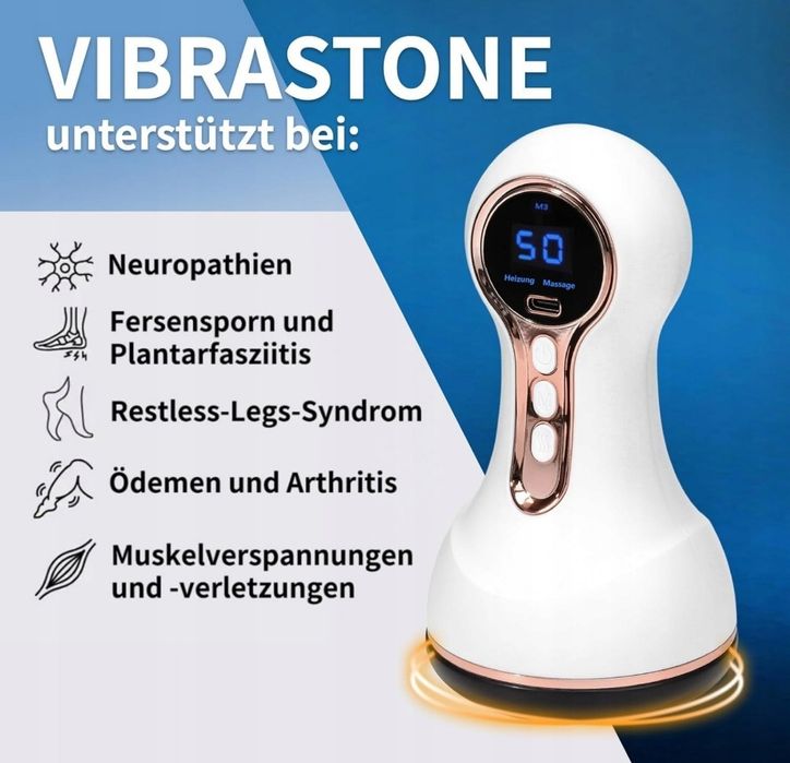 Vibrastone Gua Shockwave Masażer z Funkcja ogrzewania wibracyjnego,