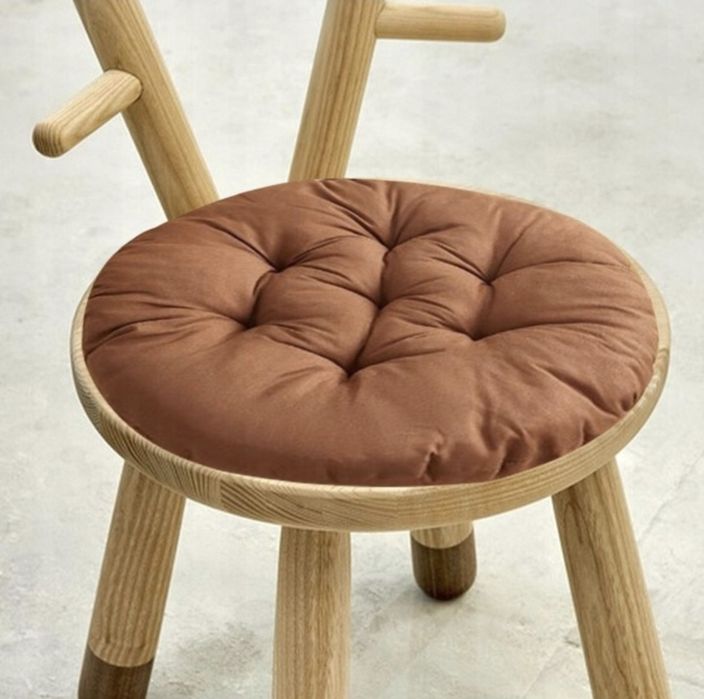 Podkładki na krzesła ogrodowe, wyściełana poduszka, okrągła