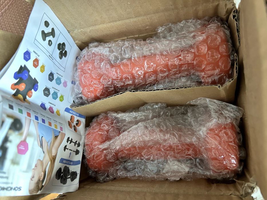 Hantle sześciokątne fitness 2 x 1 kg