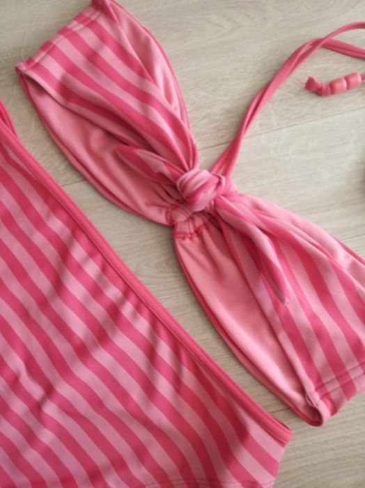 Strój kąpielowy Marks&Spencer 12 14 r 42 44 różowy paski