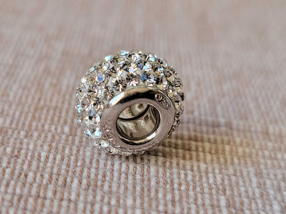 Koralik zawieszka beads charms srebro (21) cyrkonie