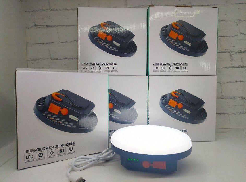 Фонарь на акумуляторе MOS 14 LED светильник с павербанком 9900мАч