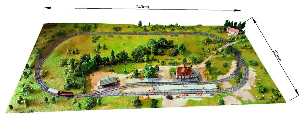 Realistyczna makieta modułowa 240x120cm z dostawą i montażem