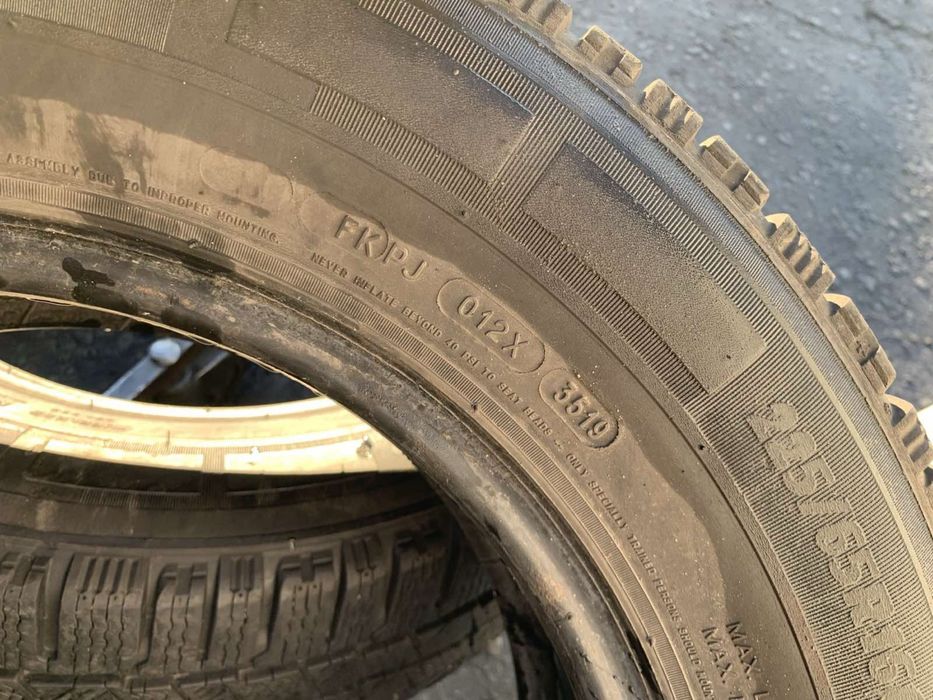 Шини 225/65 R16C пара Michelin зима, 6,4мм 225 65 16C