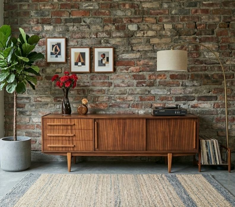 Komoda sideboard Violetta vintage prl po całkowitej renowacji