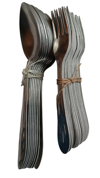 Алюминиевые вилки и ложки