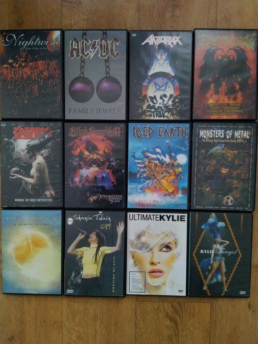 DVD video  AC/DC, Nightwish, Kreator и др...