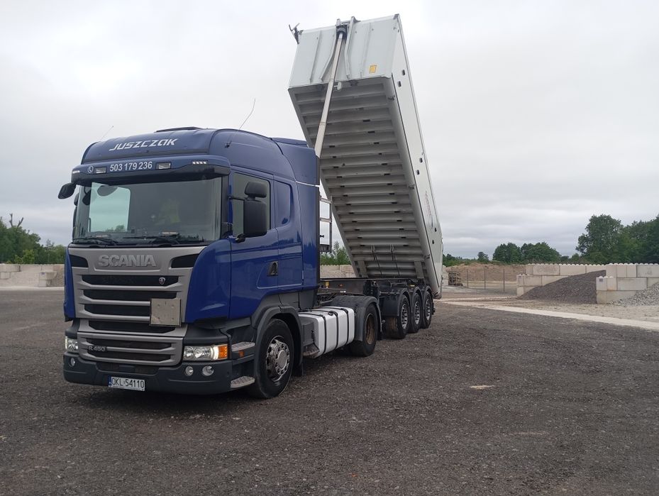 Cały Zestaw lub Osobno Scania R450 2015r i naczepa Schmitz 29m3 2022r