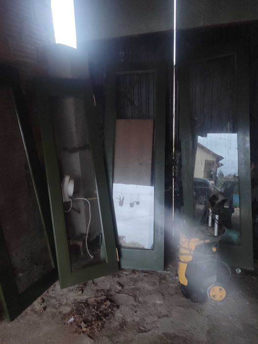 Portas com vidro duplas