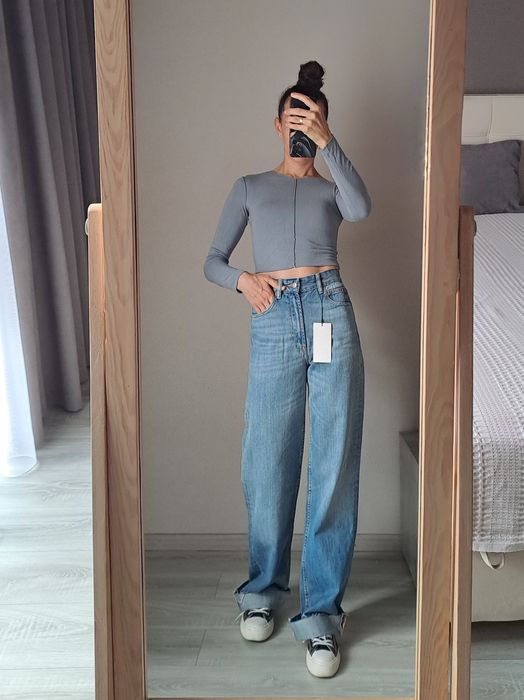 Джинси Zara зара Wide leg 36,38 розмір