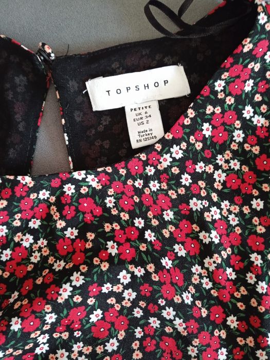 Sukienka w kwiaty Topshop petite