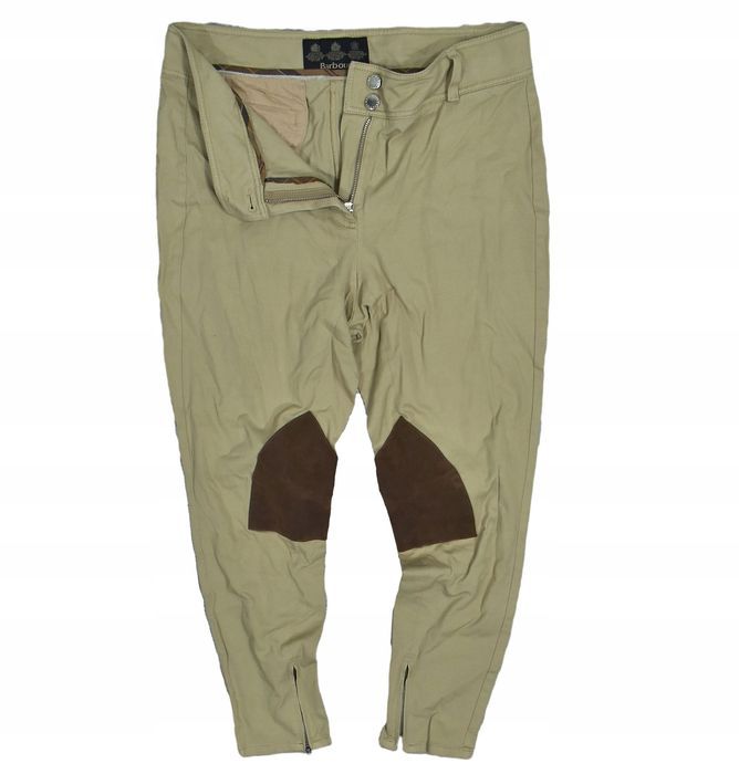 Barbour Beżowe Spodnie Damskie Bryczesy 40