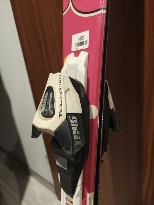 Narty różowe dla dziewczynki 110 cm.