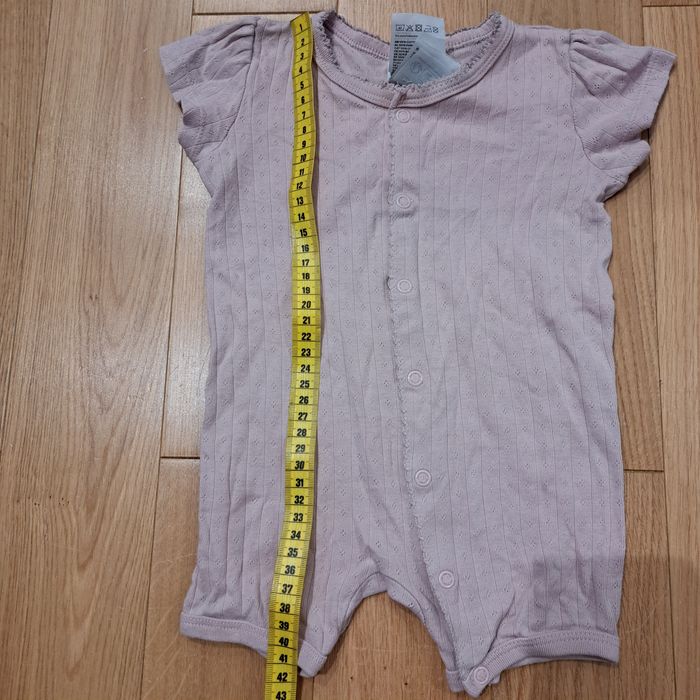 Rampers, pajacyk z krótkim rękawem, HM, 62, bawełniany