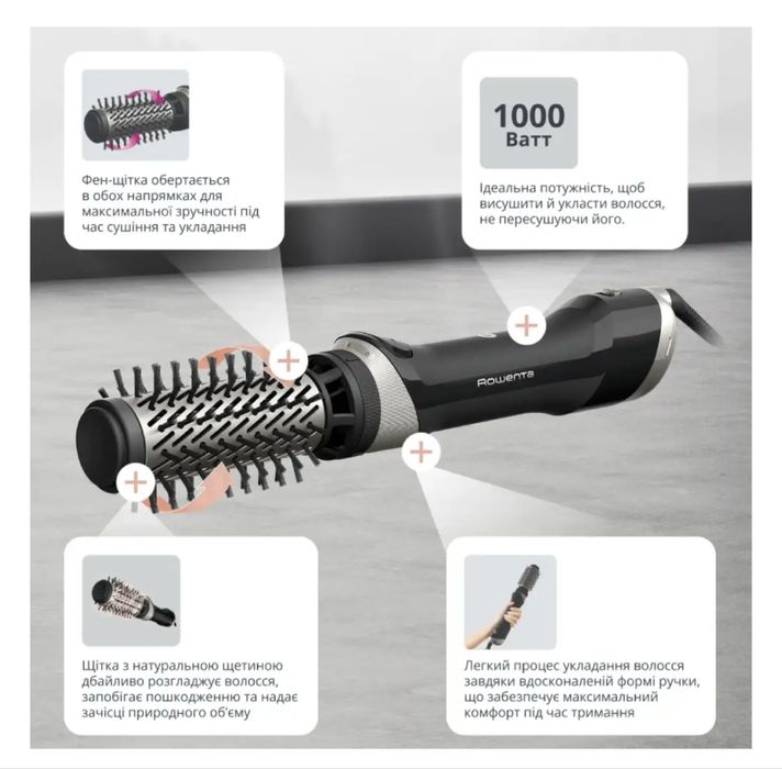 Фен-щітка браш Rowenta Renewal Brush Active