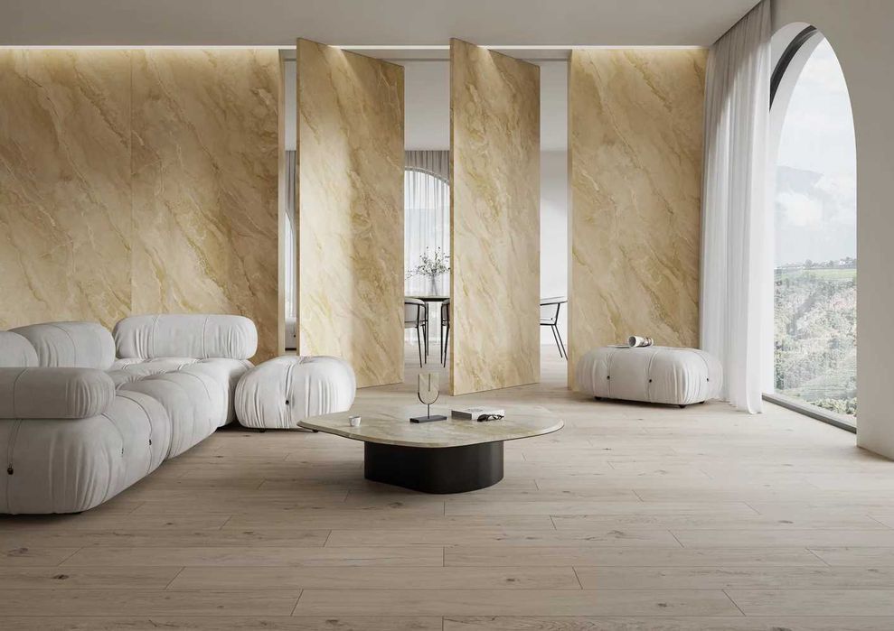 Płytki Slabb 120 x 280 CM wielkoformatowe 6mm Calatatta Onyx Mat Soft