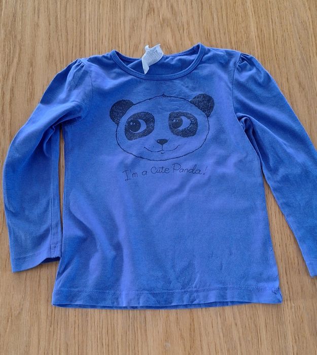 Fioletowa bluzka z długim rękawem 104