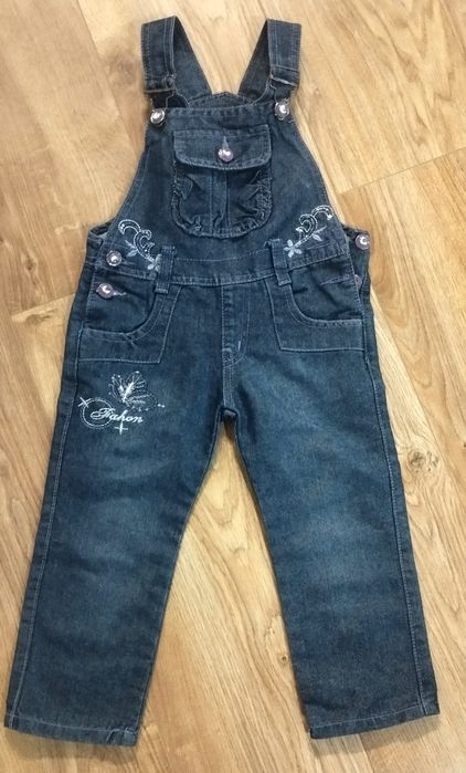 Ogrodniczki spodnie dziecięce jeans