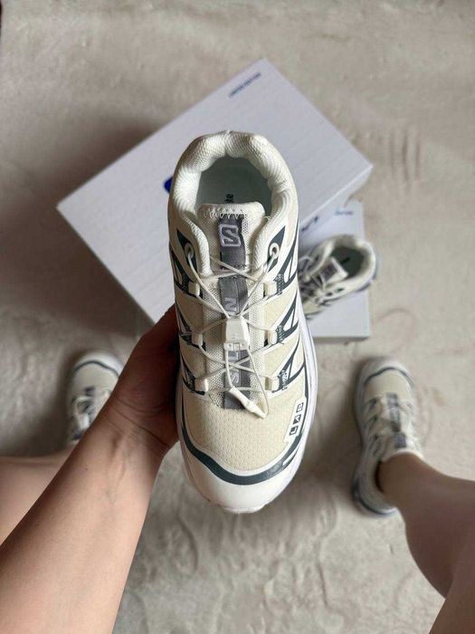 Жіночі Кросівки Salomon XT-6 S-LAB Soft Ground Beige White Gray