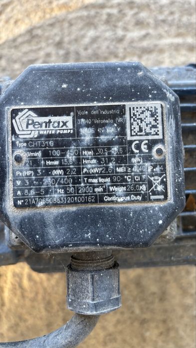 Motor Rega Trifásico Pentax