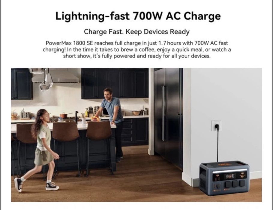 Зарядна станція oscal power max 1800se 1000wh