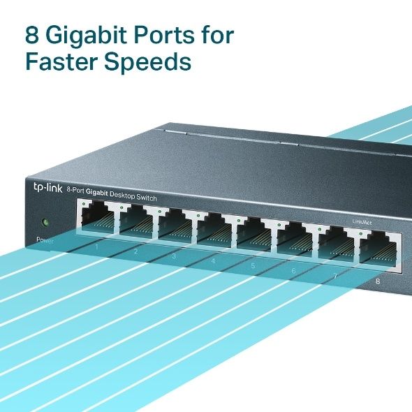 TP-LINK Switch 8-Port Gigabit TL-SG108